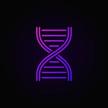 Colorful vector DNA structure icon or logo 스톡 일러스트