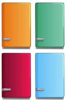 Colorful Vector File Folders Set Stock Illustration