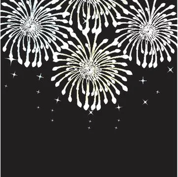 Colorful vector fireworks Stock Illustration