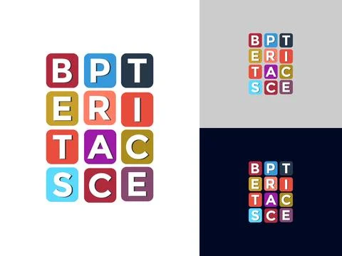 Colorful vector flat design background best practice. colorful square best .. Stock Illustration