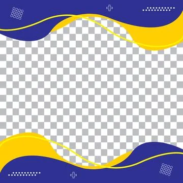 Colorful Vector Frame Background Template Design Stock Illustration