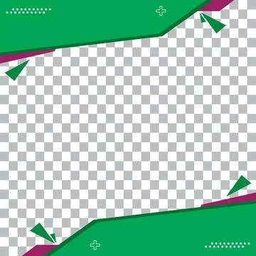 Colorful Vector Frame Background Template Design Stock Illustration