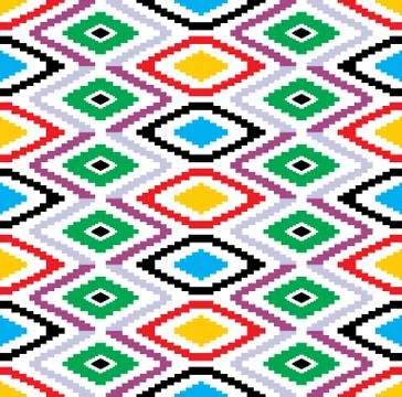 Colorful vector geometrical pattern background design Stock Illustration