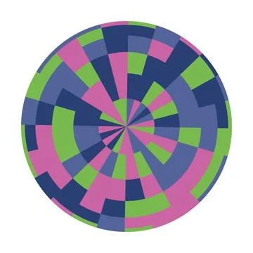 Colorful Vector Globe With Geometric Patterns 스톡 일러스트