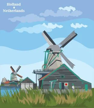 Colorful vector Holland, part 3 Stock Illustration