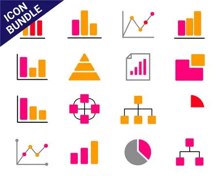 Colorful Vector Icon Bundle for Digital Marketing, E-Commerce, and Technology Stock Illustration