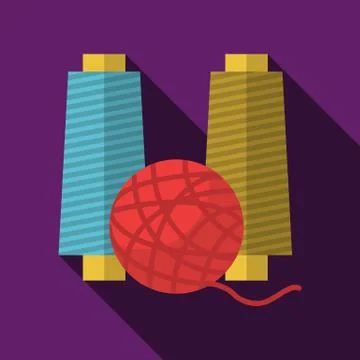 Colorful vector icon for threads Illustrazione stock