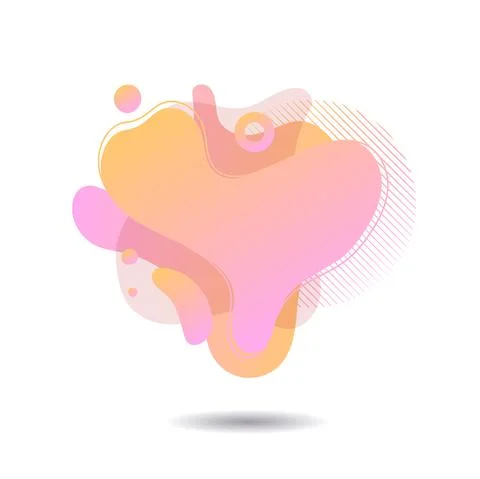 Colorful vector illusration. Set of two colored abstract modern graphic elements 스톡 일러스트