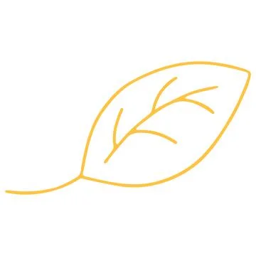 Colorful Vector Leaf Illustration on White Background. Stock Illustration
