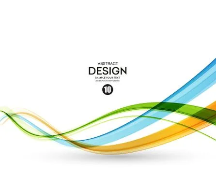 Colorful vector lines. Abstract background Stock Illustration