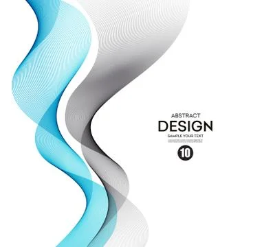 Colorful vector lines. Abstract background Stock Illustration