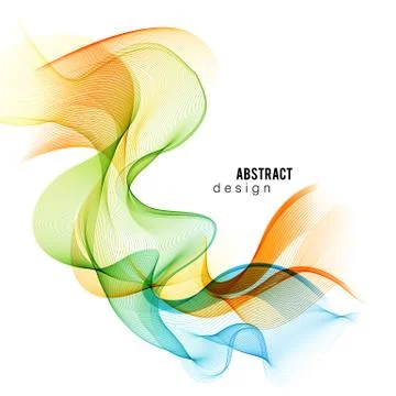 Colorful vector lines. Abstract background Stock Illustration
