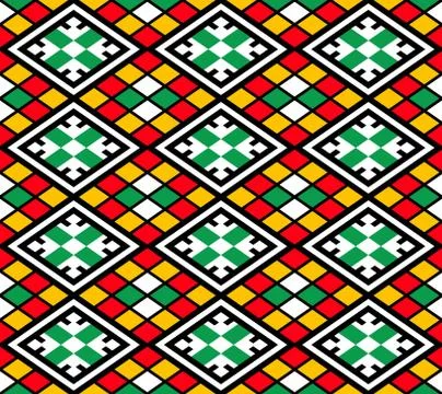 Colorful vector ripped tiles pattern background design. Illustrazione stock