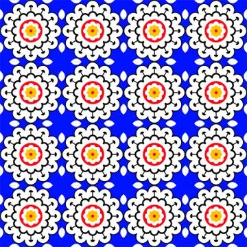 Colorful vector ripped tiles pattern background design. Stock Illustration