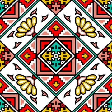 Colorful vector seamless pattern with poker chips Stock Illustration