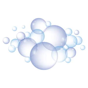 Colorful Vector soap bubbles illustration Stock Illustration
