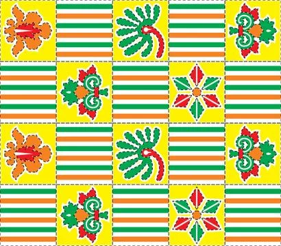 Colorful vector tiles pattern background design Stock Illustration