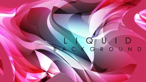 Colorful vector wave texture, liquid abstract background. Stock Illustration