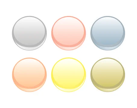 Colorful vector web button set Stock Illustration