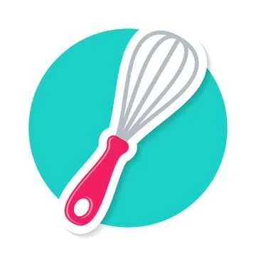 Colorful vector whisk icon Stock-Illustration