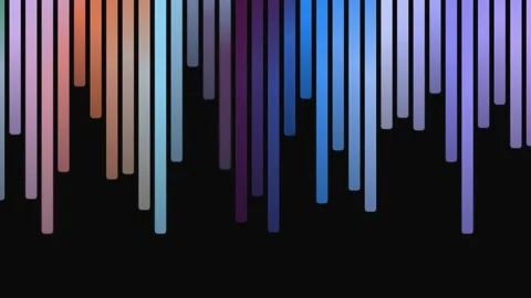 Colorful Vertical Bars on Black Background. Video stock 329928158
