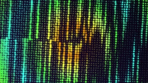 Colorful Vertical Dots Pattern Displaying Digital Data Visualization Effects Stock Footage 348669232