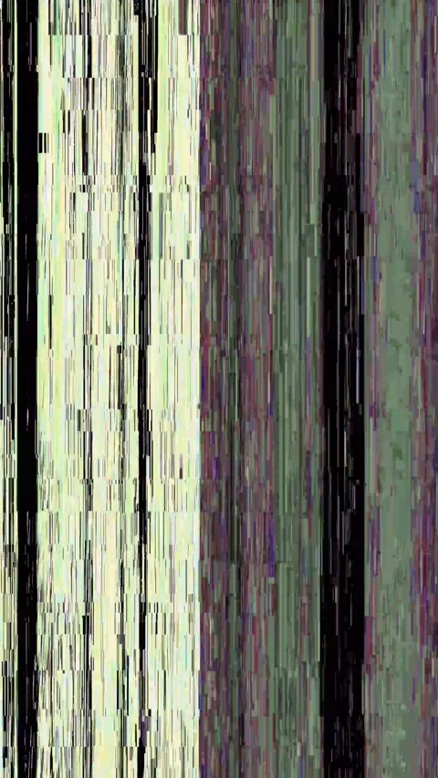 Colorful vertical glitch lines with digital interference, noise  Stock Footage 343586755