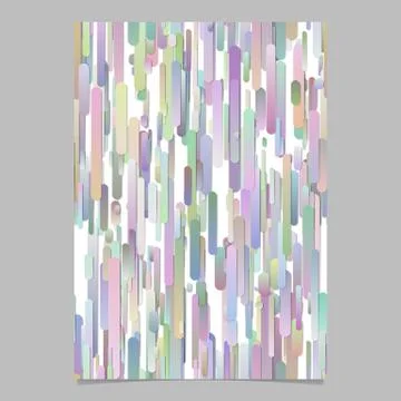 Colorful vertical gradient stripe pattern brochure background template Stock Illustration