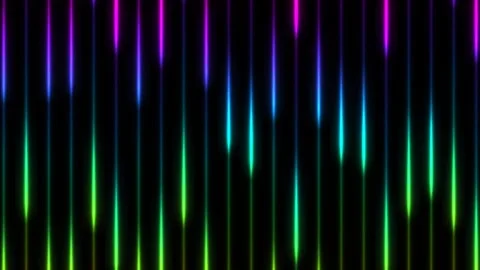 Colorful vertical lines create a vibrant pattern in Stock Footage 339105100