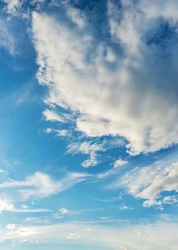 Colorful vertical sky with cloud. Stock Photos