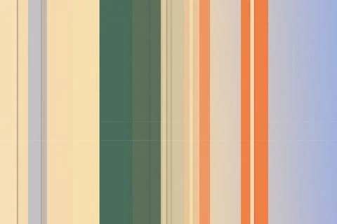 Colorful vertical stripes pattern in beige, green, orange and blue with sof.. Illustrazione stock