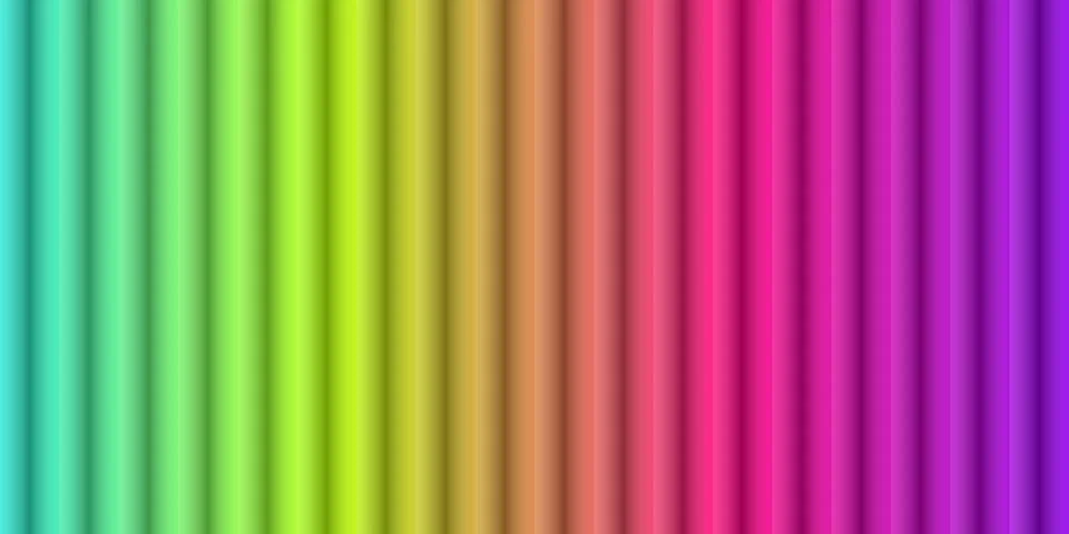 Colorful vertical stripes with soft gradient transition Stock Illustration