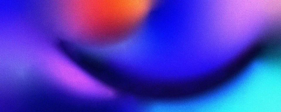 Colorful Vibrant Gradient Background with Grainy Texture Effect Stock Illustration