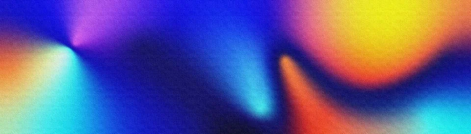 Colorful Vibrant Gradient Background with Grainy Texture Effect Stock Illustration
