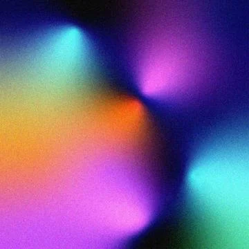 Colorful Vibrant Gradient Background with Grainy Texture Effect Stock Illustration