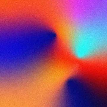 Colorful Vibrant Gradient Background with Grainy Texture Effect Stock Illustration