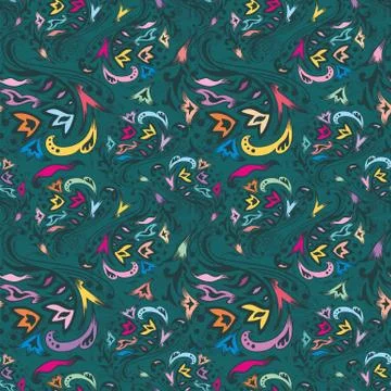 Colorful vintage pattern Stock Illustration