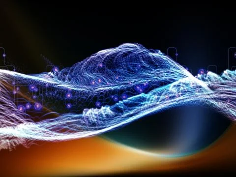 Colorful Virtual World Stockillustratie