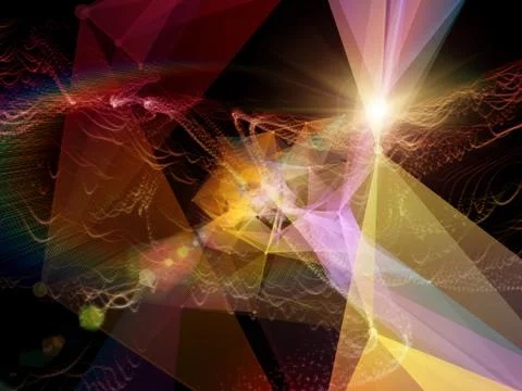 Colorful Virtual World イラスト素材