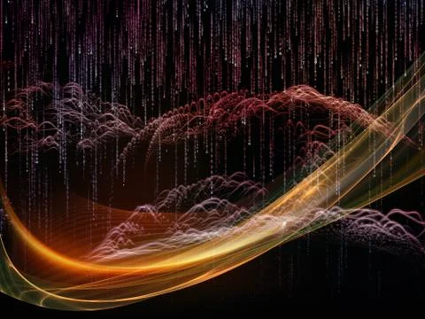 Colorful Virtual World Stockillustratie