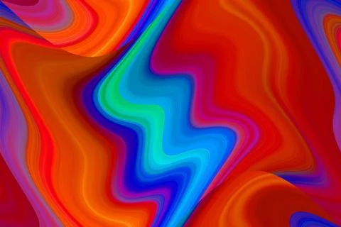 Colorful vivid abstract seamless background, wave texture Stockfoto's