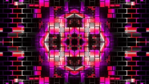 Colorful VJ Loop animation of bright dynamic pattern Stock Footage 172210344