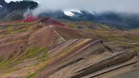  Colorful Volcanic Landscape Stock Footage 322825948