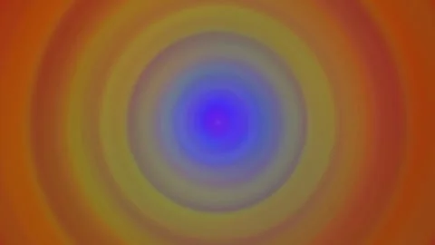 Colorful vortex with changing colors - loopable rainbow concentric circles - Stock Footage 312444034