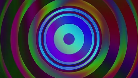 Colorful Vortex Hypnotic Trip Background Loop Stock Footage 130242693