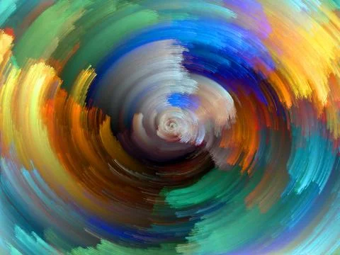 Colorful Vortex Illustrazione stock