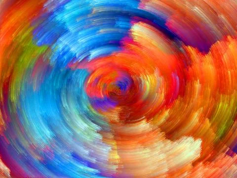 Colorful Vortex Illustrazione stock