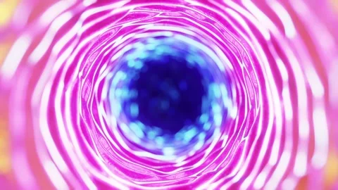 Colorful Vortex Wormhole Loop Stock Footage 222216124