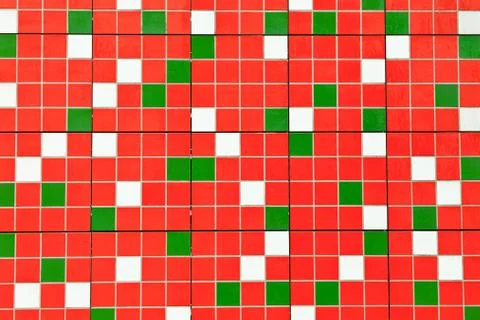 Colorful wall mosaic Stock Photos