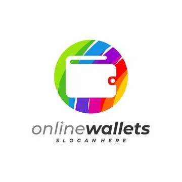 Colorful wallets logo vector template, Creative Wallets logo design concepts Stockillustratie